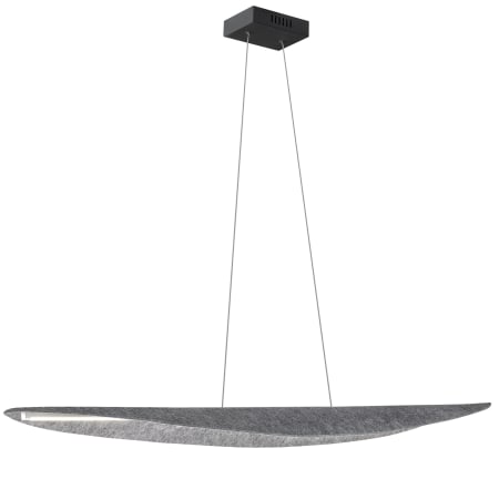 Dainolite Pinkerton 51" Wide LED Linear Pendant Matte Black / Grey