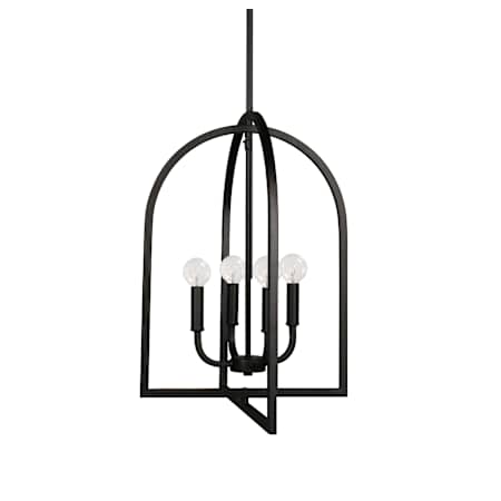 Dainolite Pamela 4 Light 16" Wide Pendant Matte Black