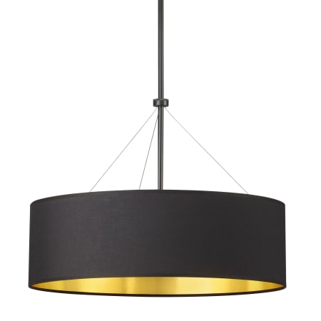 Dainolite Pallavi 4 Light 22" Wide Pendant Matte Black / Gold