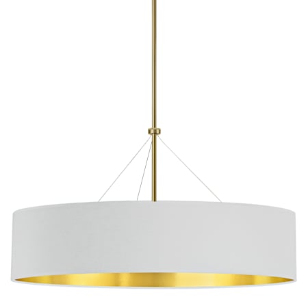 Dainolite Pallavi 4 Light 30" Wide Pendant Aged Brass / White / Gold