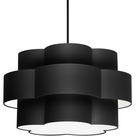 Dainolite Phlox 4 Light 28" Wide Pendant Matte Black / Black