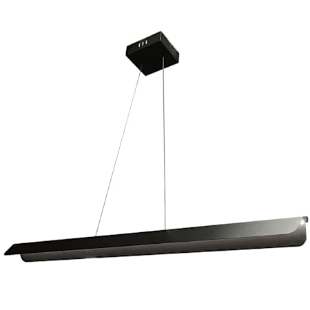 Dainolite Pamelyn 48" Wide LED Linear Pendant Matte Black / White