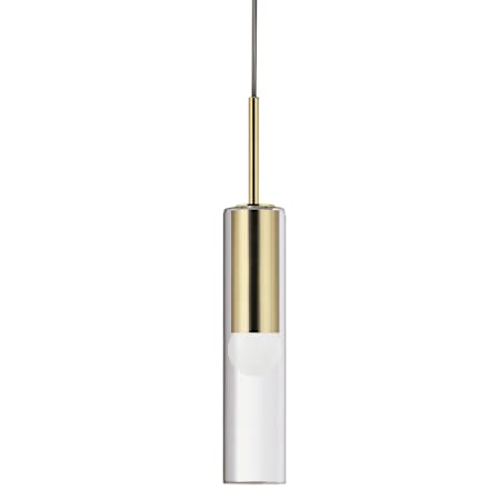 Dainolite Palmer 3" Wide Mini Pendant Aged Brass