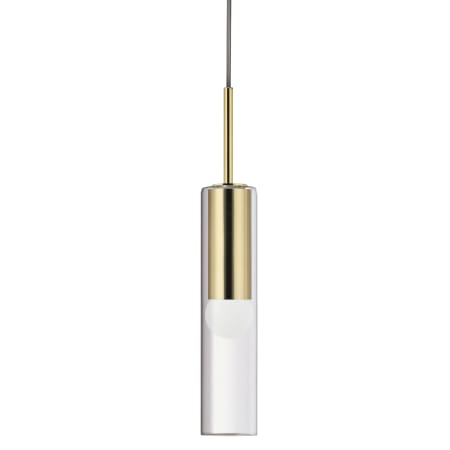 Dainolite Palmer 3" Wide Mini Pendant Aged Brass