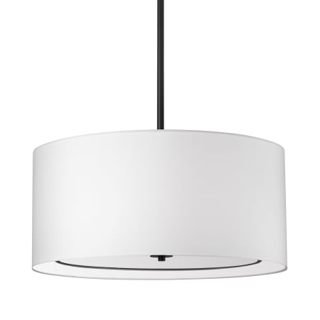 Dainolite Porscha 4 Light 22" Wide Pendant Matte Black / White