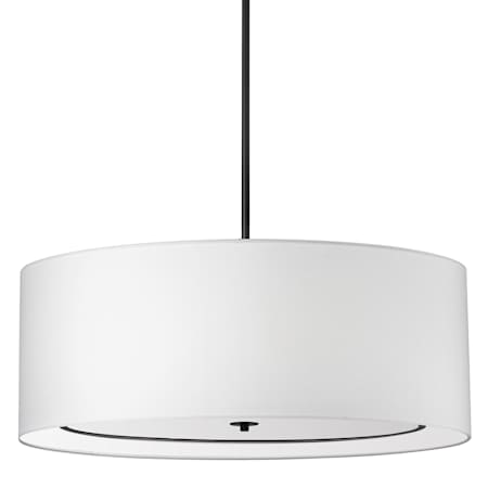 Dainolite Porscha 4 Light 34" Wide Pendant Matte Black / White