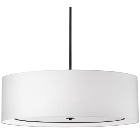 Dainolite Porscha 6 Light 40" Wide Pendant Matte Black / White