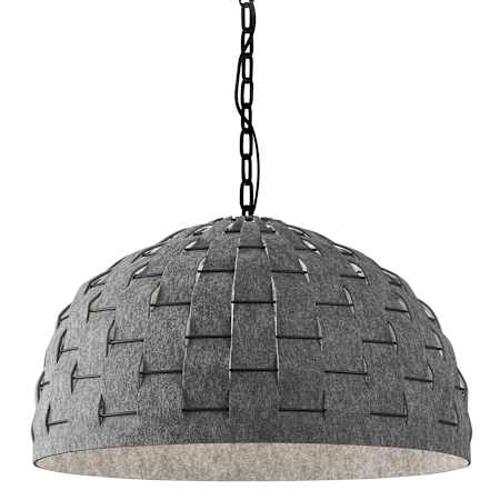 Dainolite Priscilla 24" Wide Pendant Matte Black / Grey
