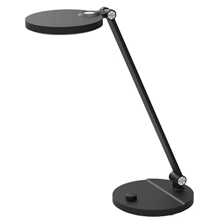 Dainolite Prescott 15" Tall LED Swing Arm Desk Lamp Black