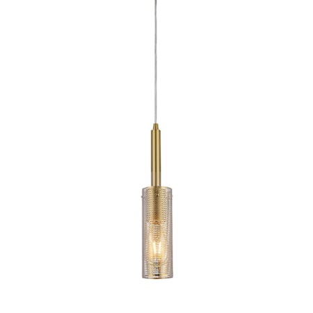 Dainolite Percy 3" Wide Mini Pendant Aged Brass