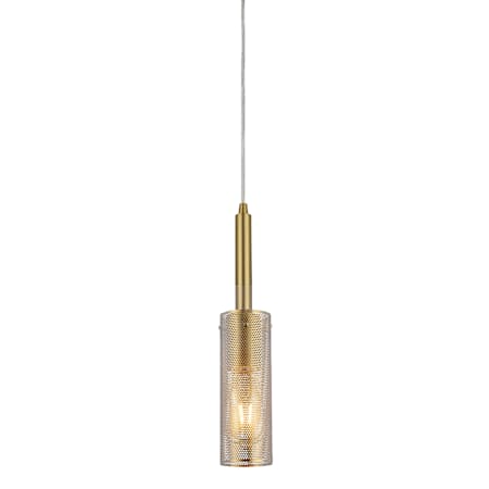Dainolite Percy 3" Wide Mini Pendant Aged Brass