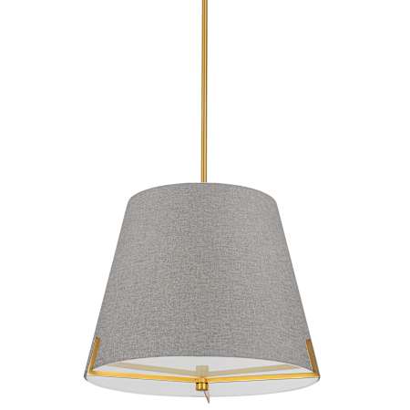 Dainolite Preston 4 Light 20" Wide Pendant with Tapered Shade Grey