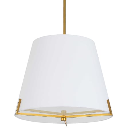 Dainolite Preston 4 Light 20" Wide Tapered Shade Pendant White