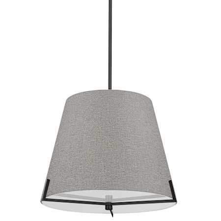Dainolite Preston 4 Light 20" Wide Dimmable Pendant Grey