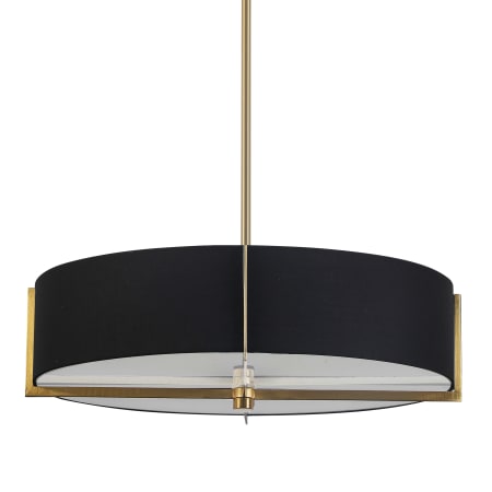 Dainolite Preston 4 Light 21" Wide Pendant Aged Brass / Black