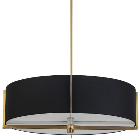 Dainolite Preston 4 Light 26" Wide Pendant Aged Brass / Black