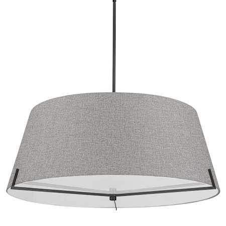 Dainolite Preston 4 Light 33" Wide Dimmable Pendant Matte Black / Grey
