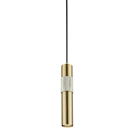 Dainolite Passwell 2" Wide Mini Pendant Aged Brass