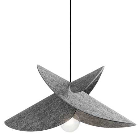 Dainolite Petale 20" Wide Pendant Grey