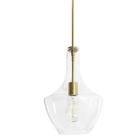 Dainolite Petalite 10" Wide Pendant Aged Brass