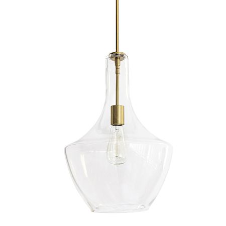 Dainolite Petalite 13" Wide Pendant Aged Brass