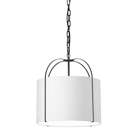 Dainolite Quincy 18" Wide Pendant White / Black