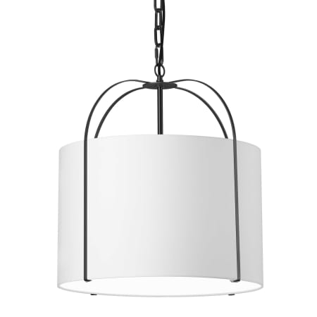 Dainolite Quincy 18" Wide Pendant White / Black