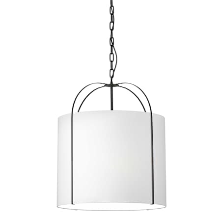 Dainolite Quincy 3 Light 22" Wide Pendant White / Black