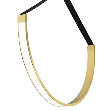Dainolite Regan 40" Wide LED Pendant Aged Brass