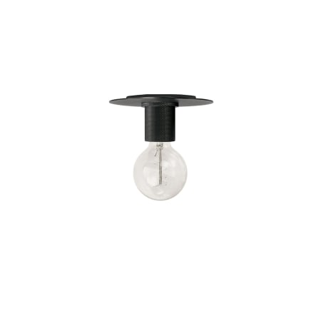 Dainolite Roswell 8" Wide Semi-Flush Ceiling Fixture Matte Black