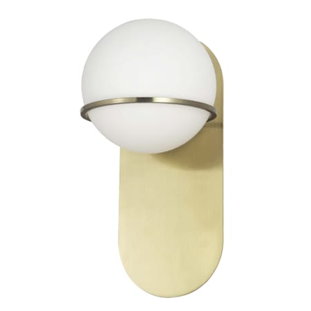 Dainolite Sofia 12" Tall Wall Sconce Aged Brass / White