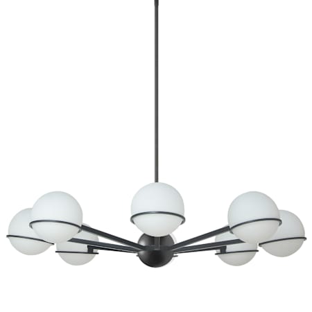 Dainolite Sofia 8 Light 38" Wide Chandelier Matte Black