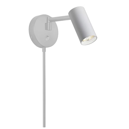 Dainolite Stanly 6" Tall Plug-In Wall Sconce Matte White