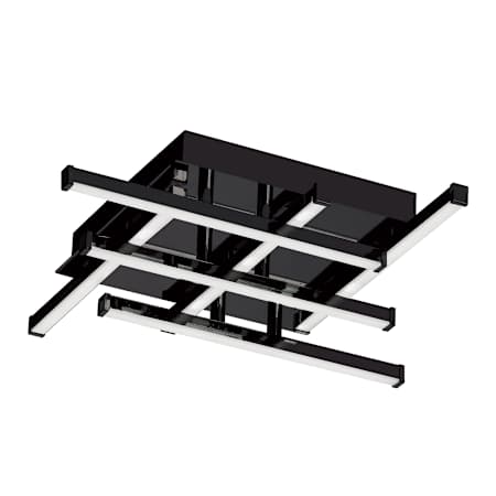 Dainolite Summit 6 Light 15" Wide LED Semi-Flush Ceiling Fixture Matte Black