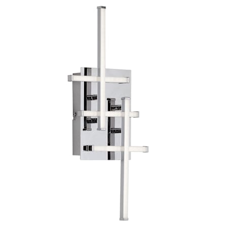 Dainolite Summit 5 Light 8" Tall LED Wall Sconce Polished Chrome