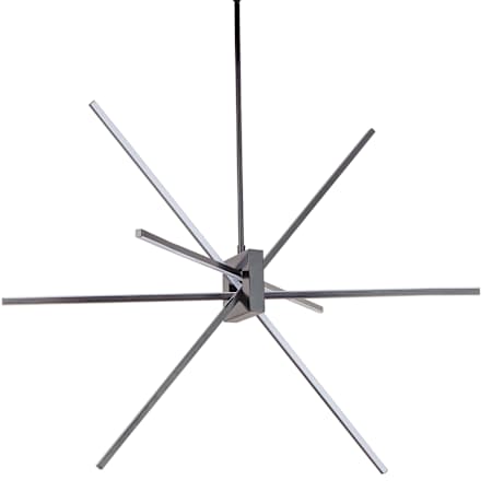 Dainolite Summit 4 Light 30" Wide LED Abstract Sputnik Chandelier Matte Black