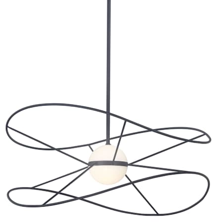Dainolite Svetlana 24" Wide Pendant Matte Black / White