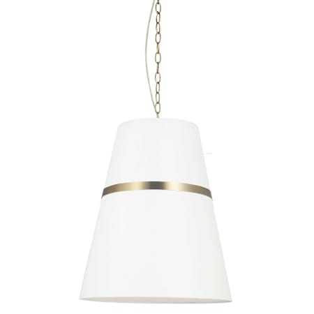 Dainolite Symphony 3 Light 18" Wide Pendant Aged Brass / White