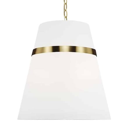 Dainolite Symphony 3 Light 18" Wide Pendant Aged Brass / White