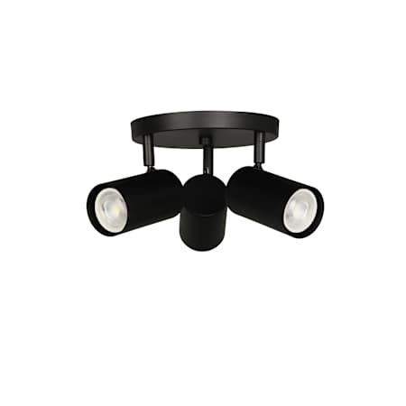 Dainolite Taylor 3 Light 13" Wide Accent / Spot Lights Ceiling Fixture Matte Black