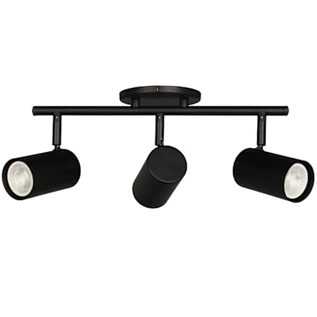 Dainolite Taylor 3 Light 19" Wide Fixed Rail Ceiling Fixture Matte Black