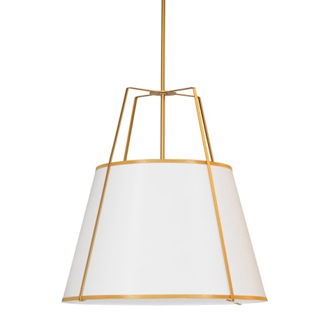Dainolite Trapezoid 3 Light 24" Wide Pendant Gold / White