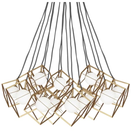 Dainolite Thomson 16 Light 34" Wide Abstract Chandelier Gold