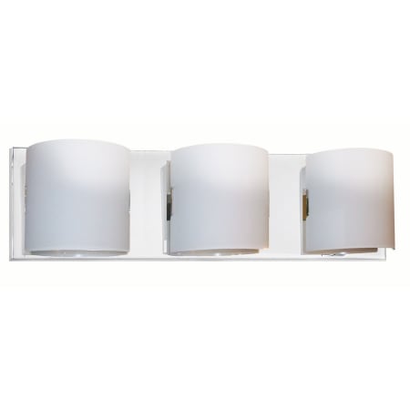 Dainolite Sanctuary 3 Light 20" Wide Bathroom Vanity Light Polished Chrome