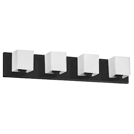 Dainolite Verona 4 Light 26" Wide Bathroom Vanity Light Matte Black