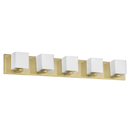 Dainolite Verona 5 Light 30" Wide Bathroom Vanity Light Aged Brass