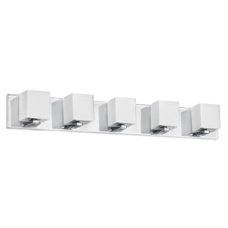 Dainolite Verona 5 Light 30" Wide Bathroom Vanity Light Polished Chrome