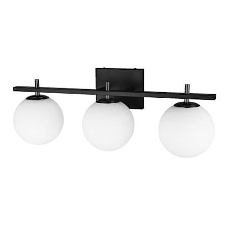Dainolite Vivaldi 3 Light 24" Wide Bathroom Vanity Light Matte Black