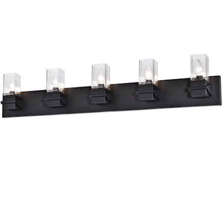 Dainolite Veronica 5 Light 40" Wide Vanity Light Matte Black