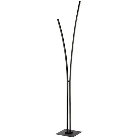 Dainolite Vincent 2 Light 65" Tall LED Accent Floor Lamp Matte Black